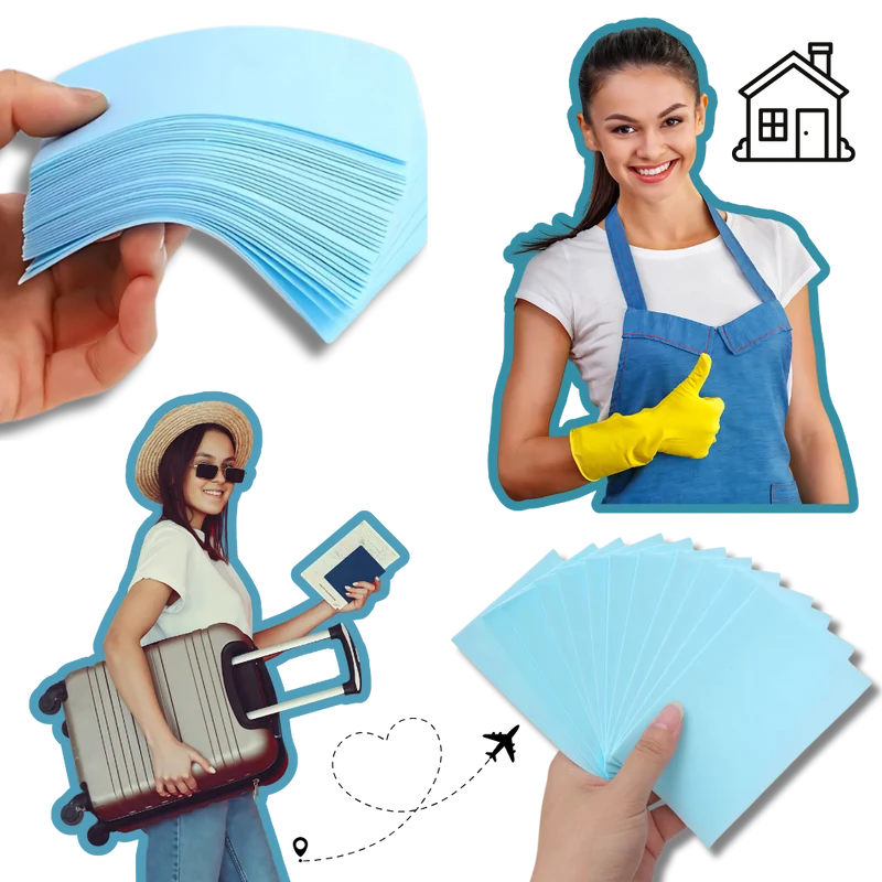 Feuilles nettoyantes écologiques pour les toilettes