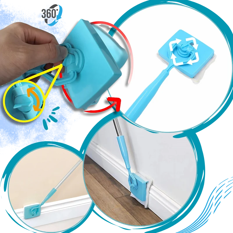 Brosse de nettoyage flexible pour plinthes