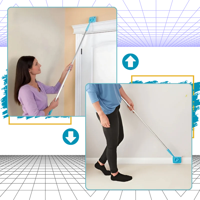 Brosse de nettoyage flexible pour plinthes