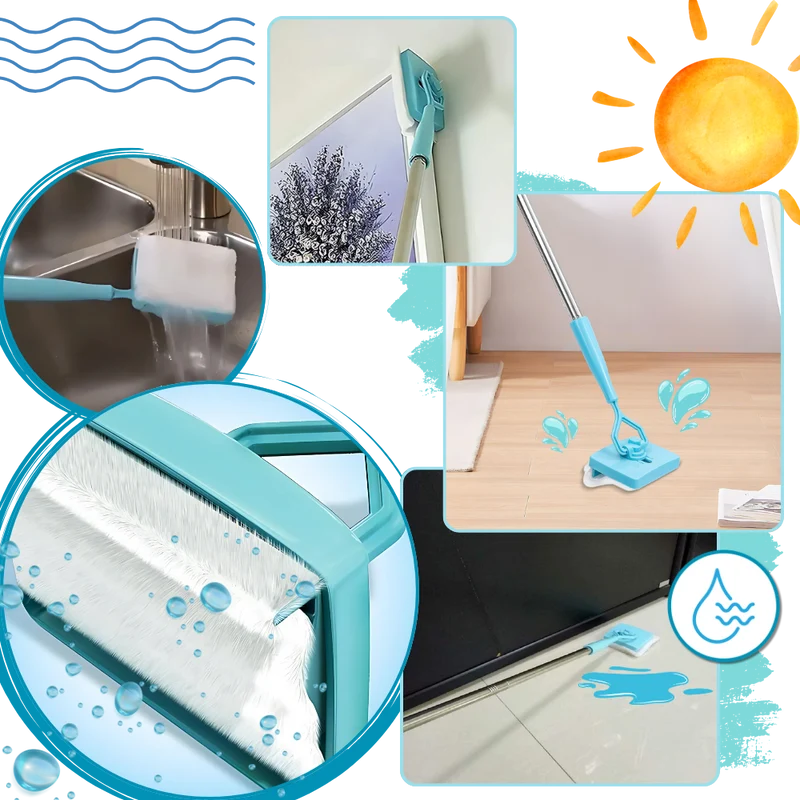 Brosse de nettoyage flexible pour plinthes
