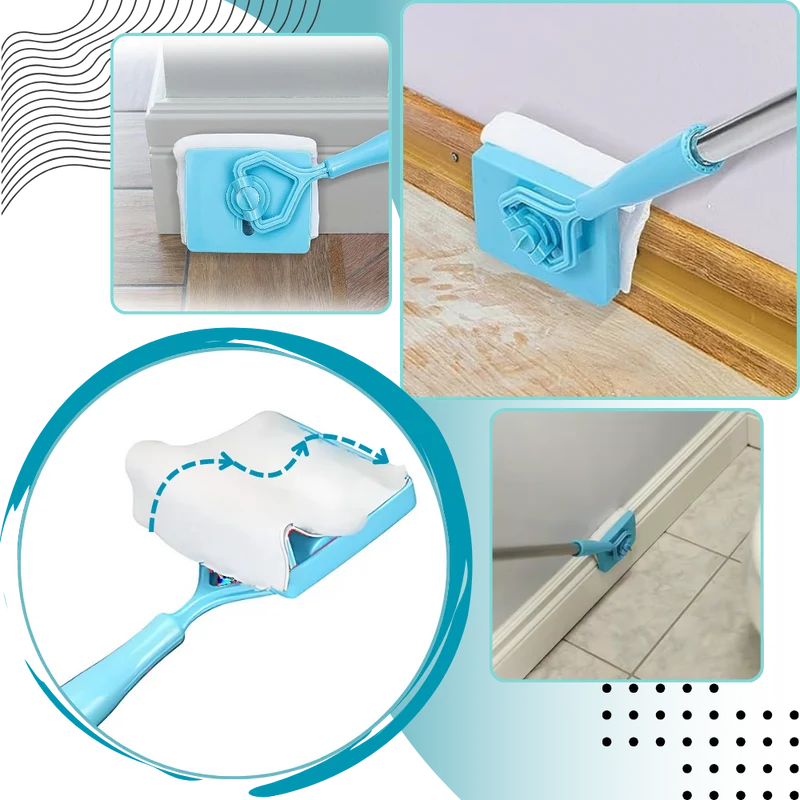 Brosse de nettoyage flexible pour plinthes