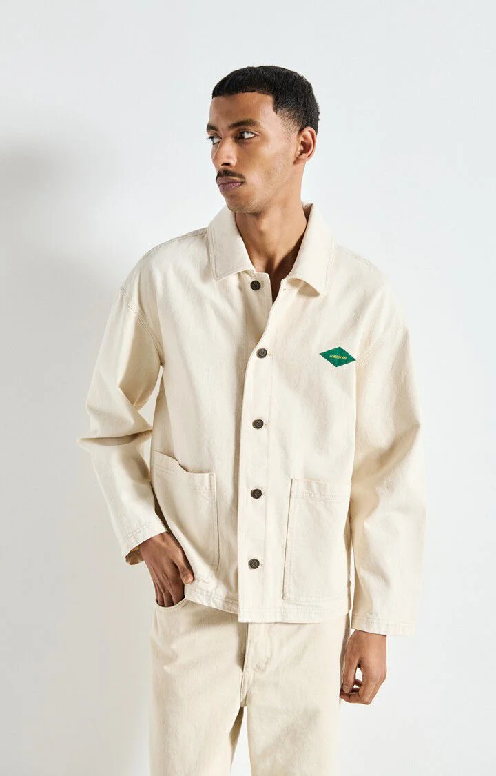 American vintage Veste Mixte Datcity Ecru