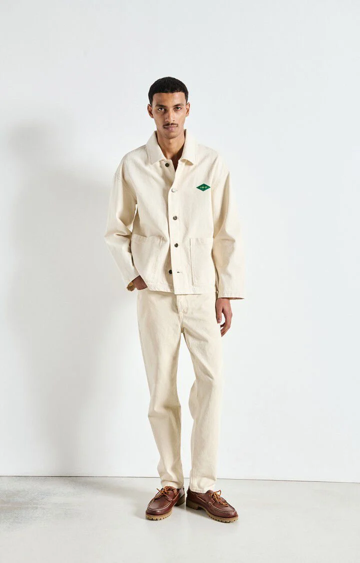 American vintage Veste Mixte Datcity Ecru