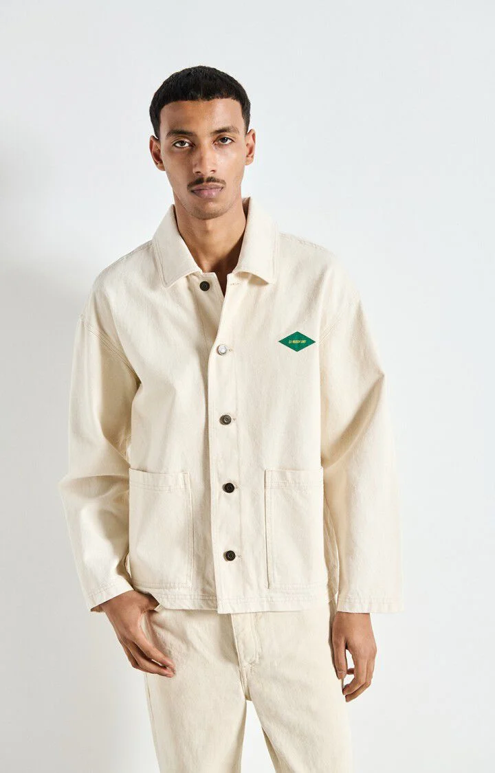 American vintage Veste Mixte Datcity Ecru