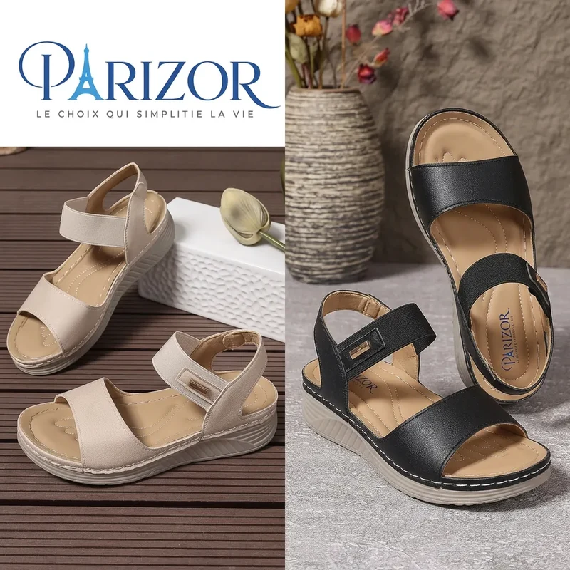 COMFYRIA™ – Sandales Plateforme Femme Légères & Confort Marche Été