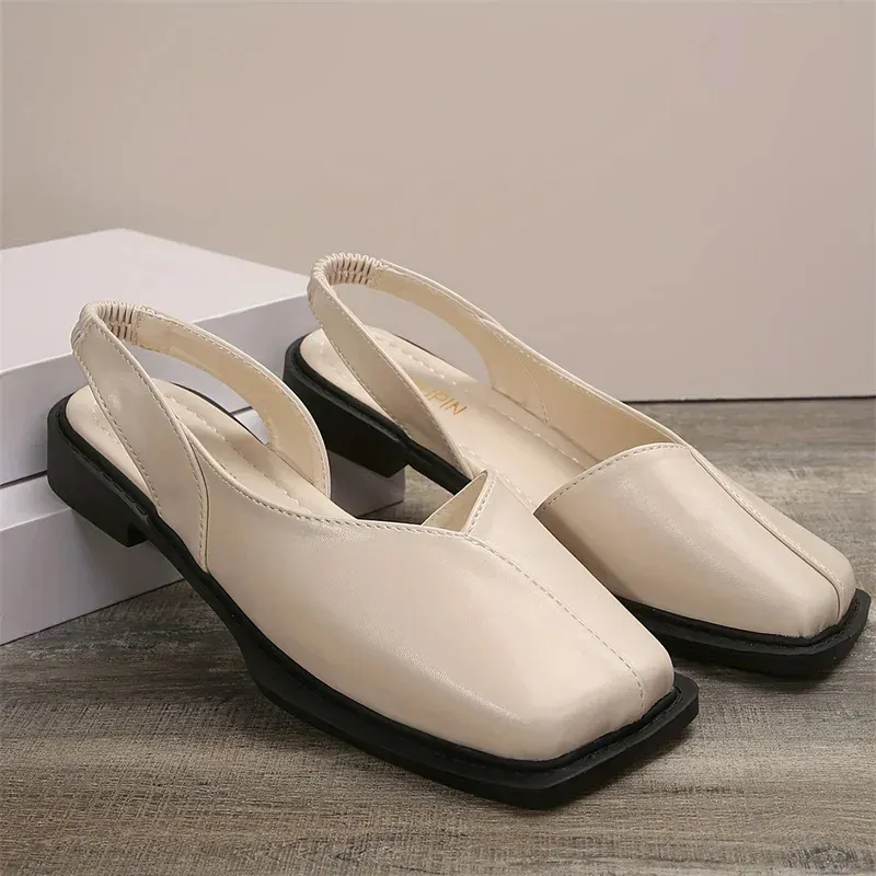 NOIRÉA ÉLÉGANCE™ | Sandales Plates Noires Femme Élégantes Été – Confort Chic