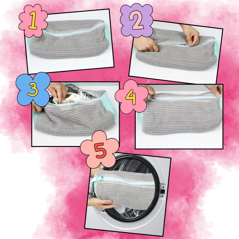 Sac à linge pour chaussures en polyester