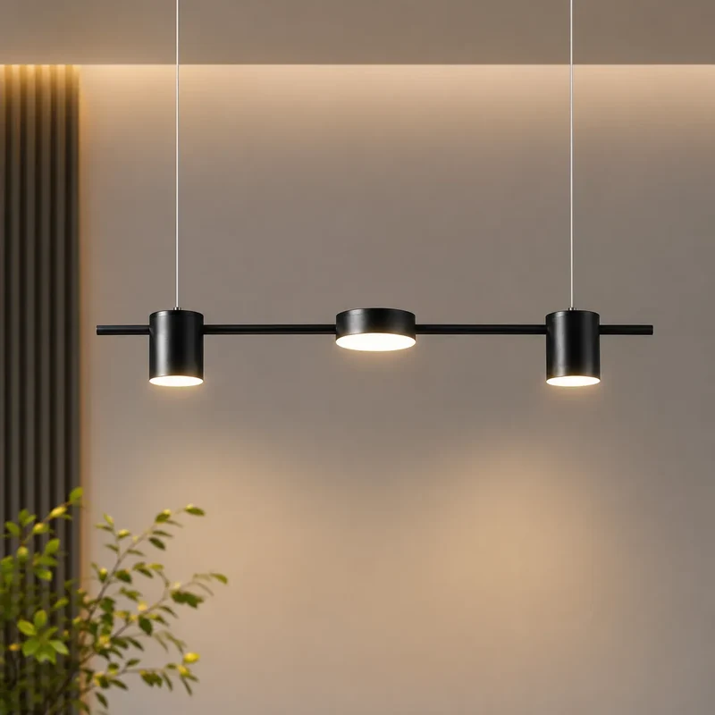 Aurion | Suspension Linéaire Architecturale à Spots LED Intégrés