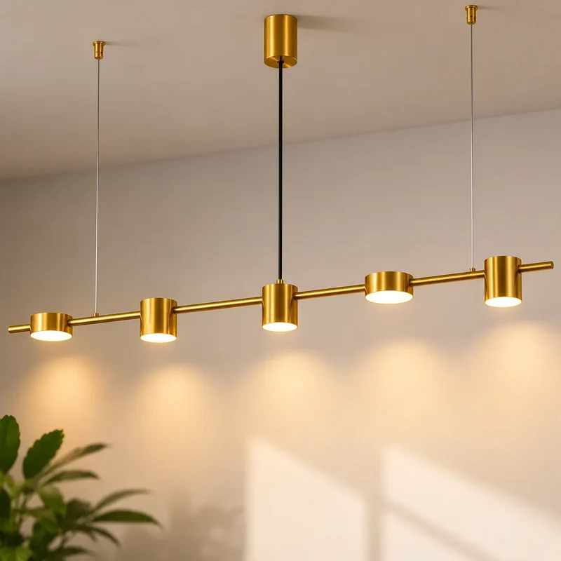 Aurion | Suspension Linéaire Architecturale à Spots LED Intégrés