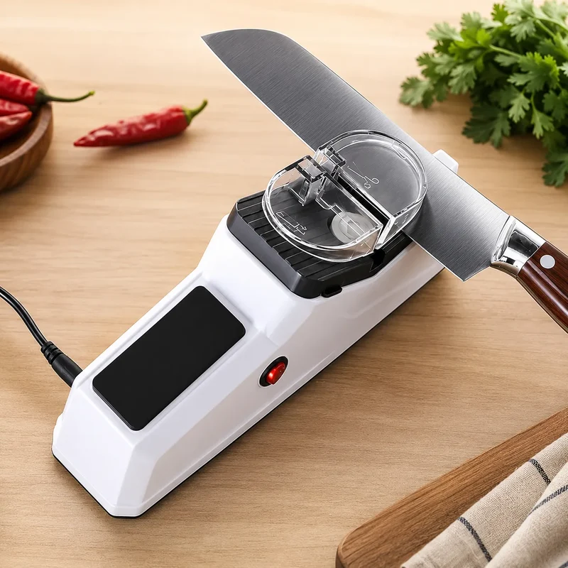 SharpEase | Aiguiseur Électrique Rechargeable USB pour Couteaux et Ciseaux
