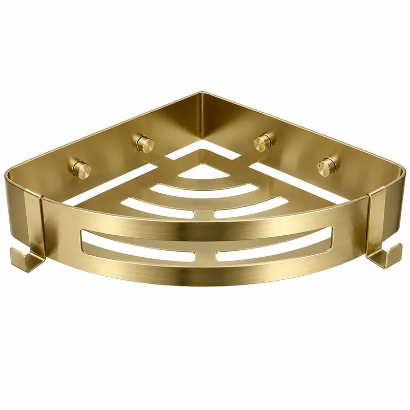 AureliaSet | Ensemble Accessoires Salle de Bain 3 Pièces en Métal Or/Argent