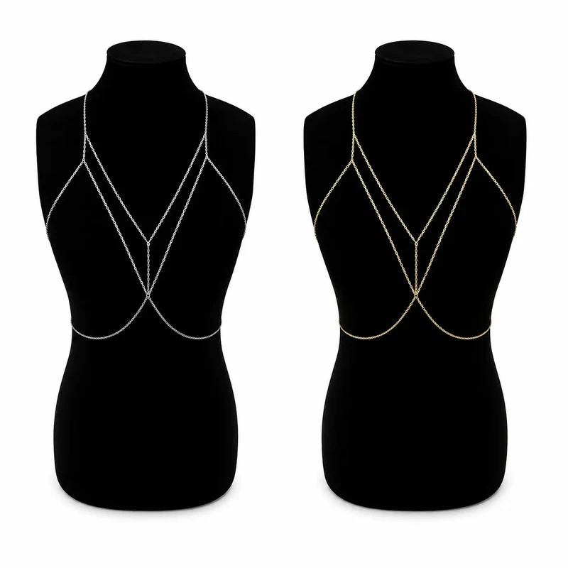 Éclat de Cérémonie | Accessoire de Cheveux Chaîne Métallique Élégant Femme
