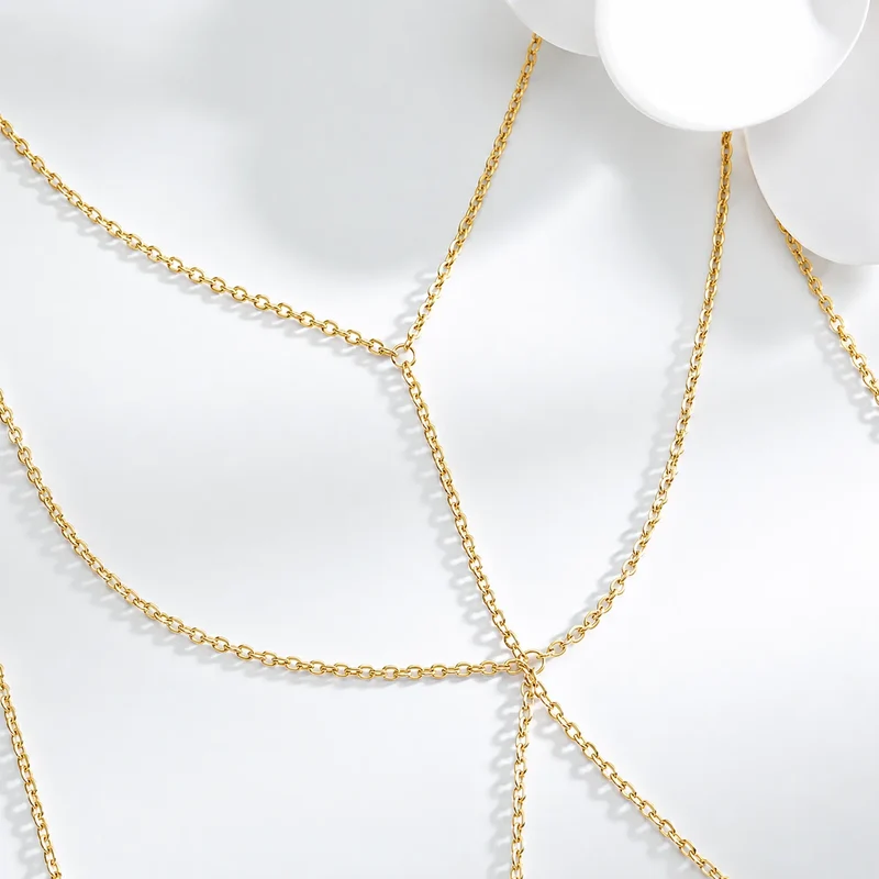 Éclat de Cérémonie | Accessoire de Cheveux Chaîne Métallique Élégant Femme