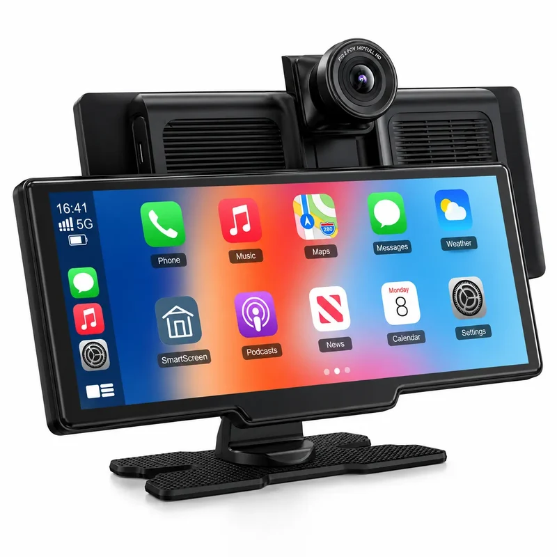 DriveVision | Écran CarPlay sans fil 10,26” avec dashcam 4K intégrée