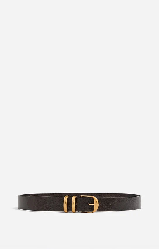 Vanessa bruno Ceinture en Cuir 30 MM Chocolat