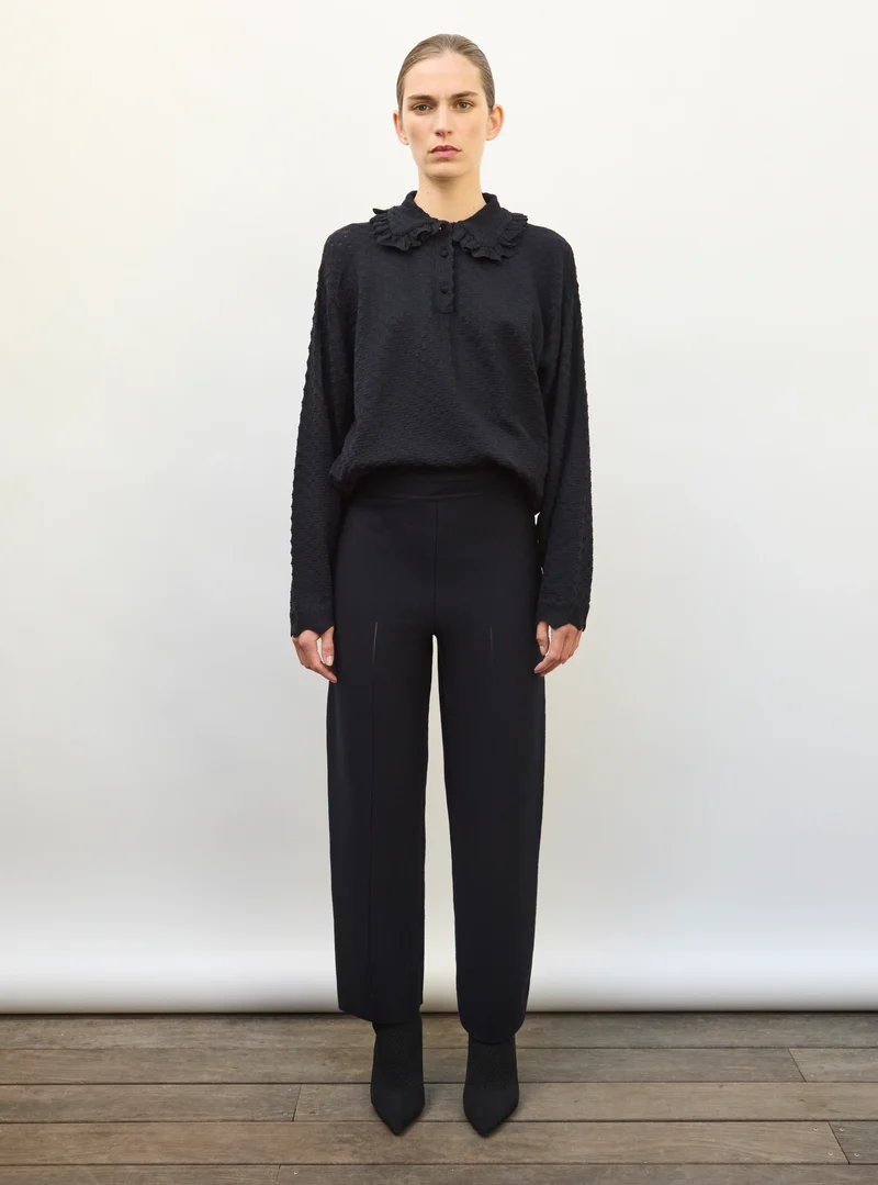 Molli Pantalon Favore 7/8 en Maille Milano Nuit