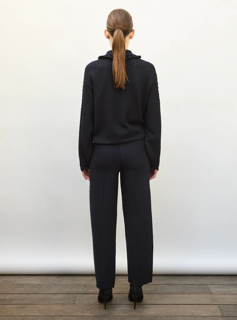 Molli Pantalon Favore 7/8 en Maille Milano Nuit
