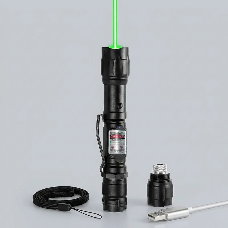Pointeur Laser GreenBeam | Laser vert rechargeable 532 nm en aluminium