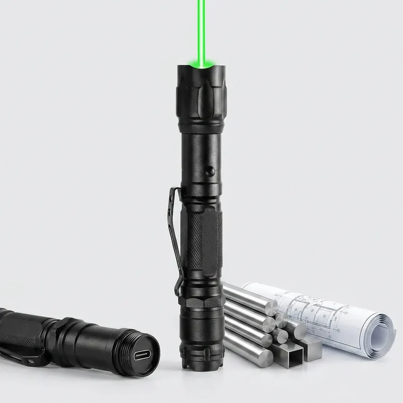 Pointeur Laser GreenBeam | Laser vert rechargeable 532 nm en aluminium