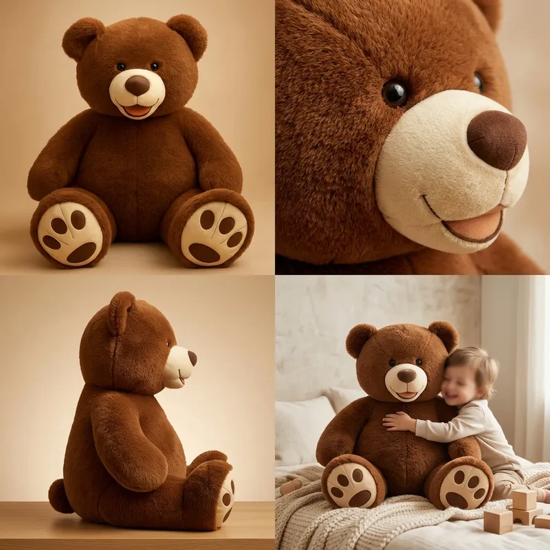 Ours en Peluche Câlinou | Grand nounours doux et moelleux pour cadeau