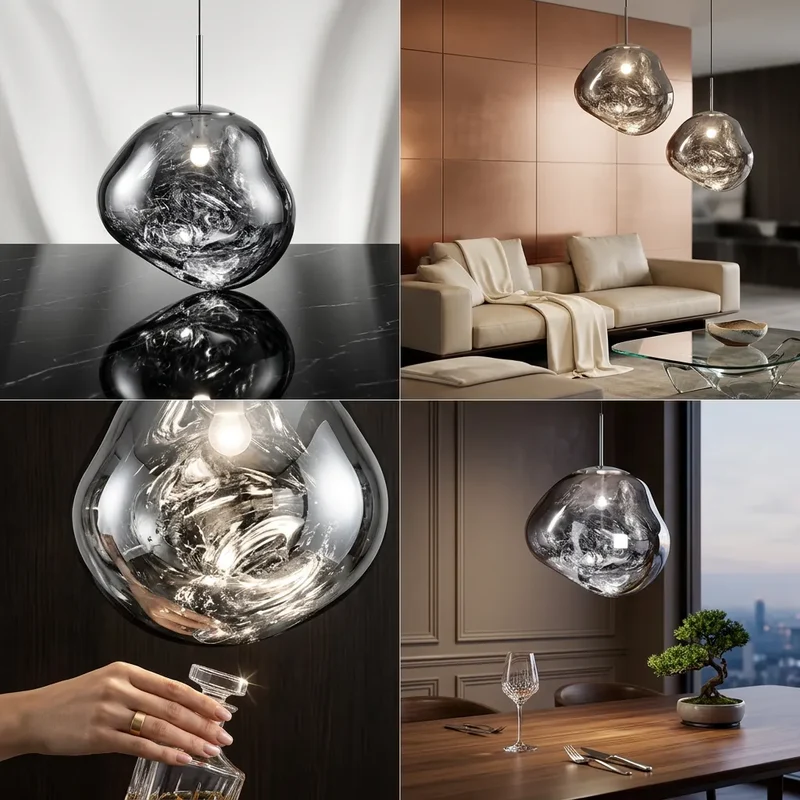 Suspension Milo | Luminaire suspendu design organique blanc chaud