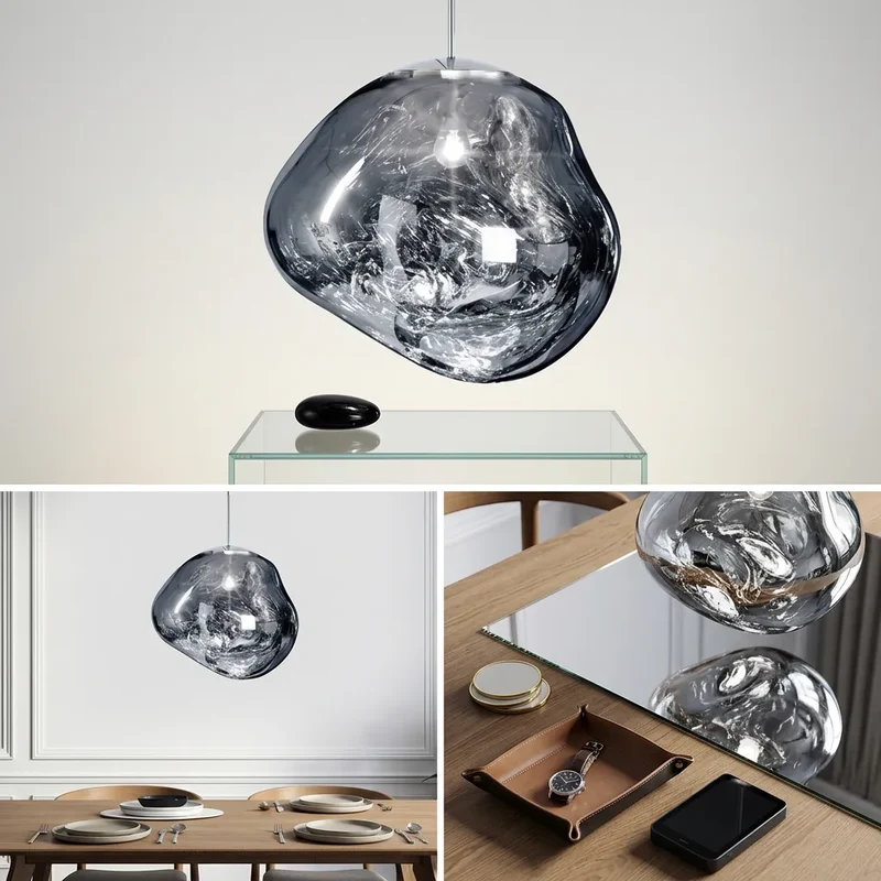 Suspension Milo | Luminaire suspendu design organique blanc chaud