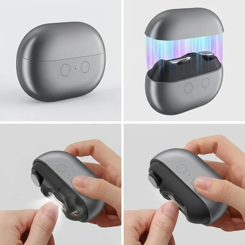 Coupe Ongle Electrique Orthopédique Inox pour Ongles Épais Gris
