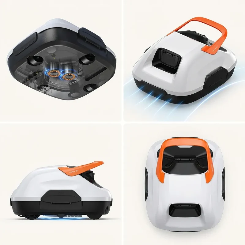 Robot Piscine Sans Fil AquaBot | Aspirateur pour piscine autonome