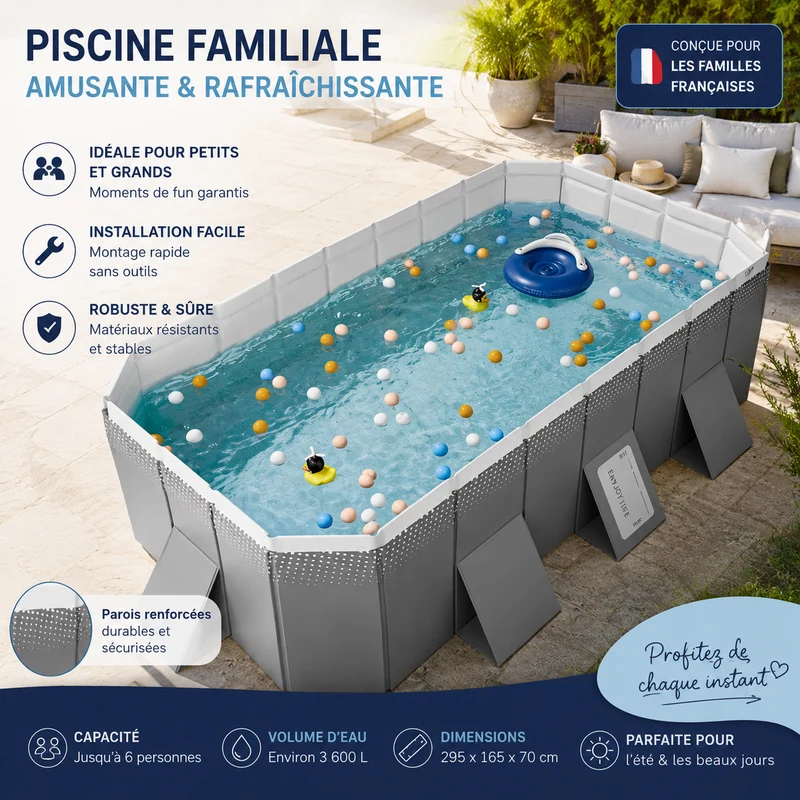 Piscine Gonflable AquaLuxe | Piscine gonflable adulte familiale pliable
