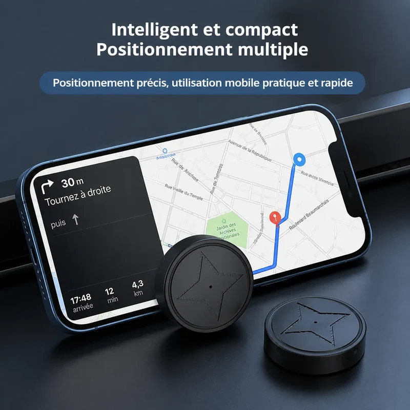 Mini Traceur GPS Magnétique | Localisateur compact pour objets et bagages