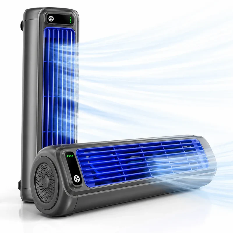 Climatiseur Portable Airéna | Ventilateur mural rechargeable silencieux 3 vitesses