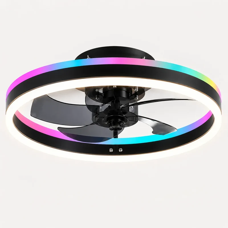 Ventilateur Plafond LED Ventorya | Ventilateur plafond RGB dimmable 50CM