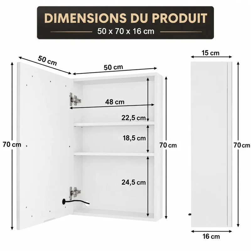 Miroir Salle de Bain LED NOVALIS™