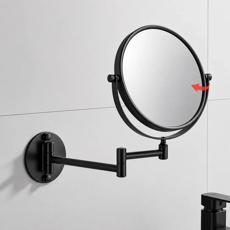 Miroir Salle de Bain Double Face ÉLÉGANCIA grossissant 8 pouces