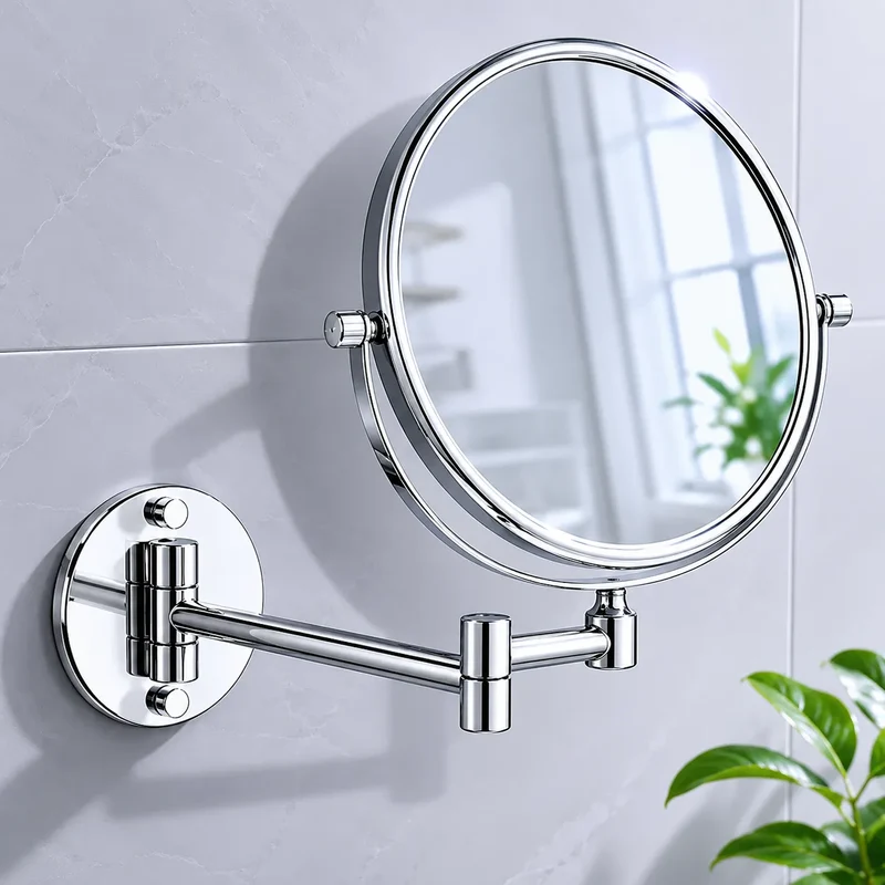 Miroir Salle de Bain Double Face ÉLÉGANCIA grossissant 8 pouces