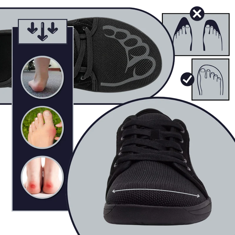 Chaussures de marche larges et confortables
