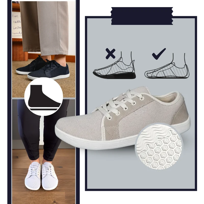Chaussures de marche larges et confortables