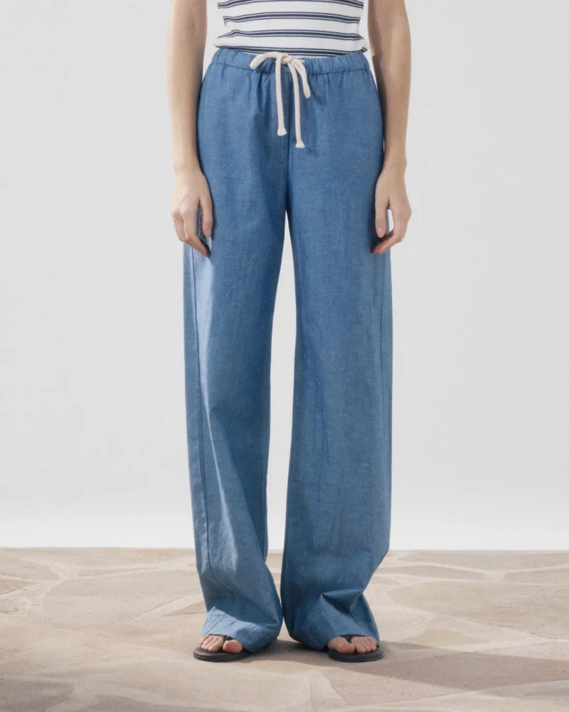 Hartford Pantalon Pulam Bleu Denim