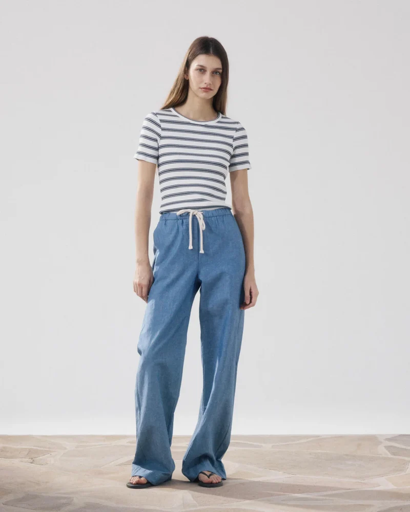 Hartford Pantalon Pulam Bleu Denim