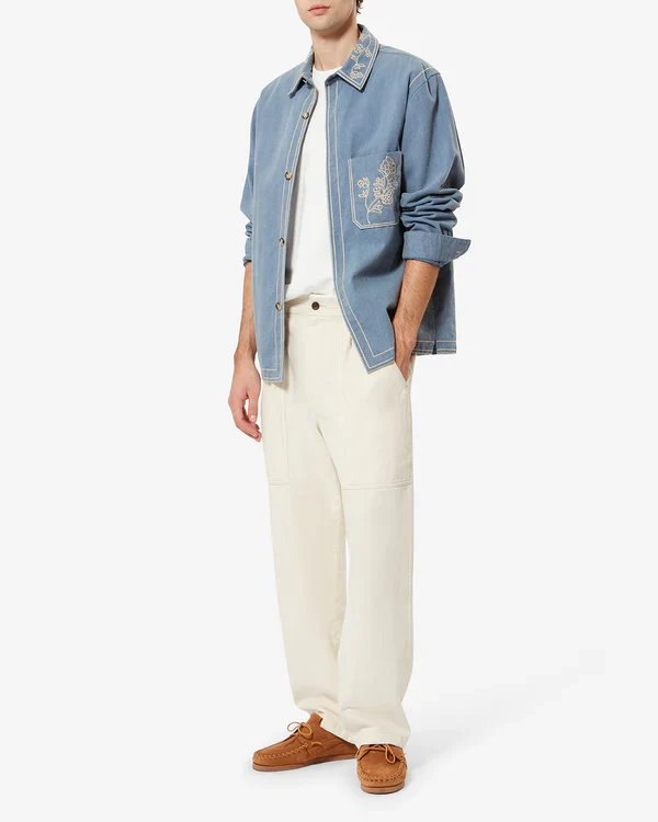Isabel Marant Pantalon Ilyan Ecru