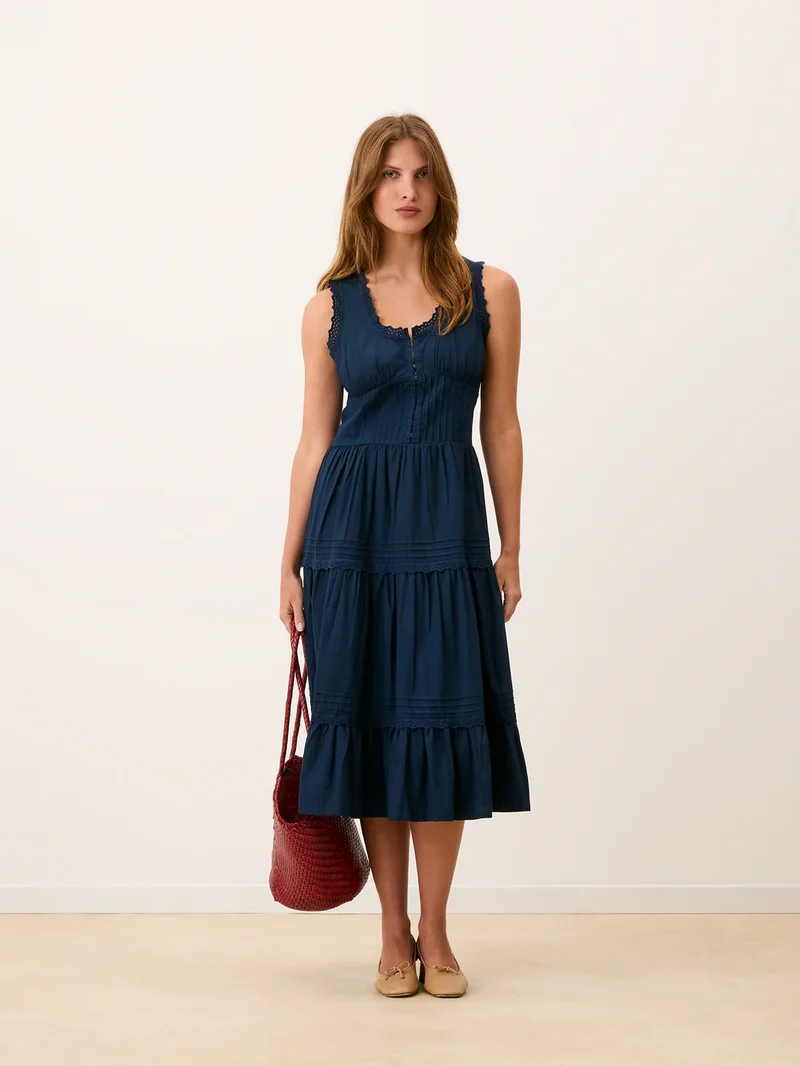 Rouje Robe Roselene Bleu Indigo
