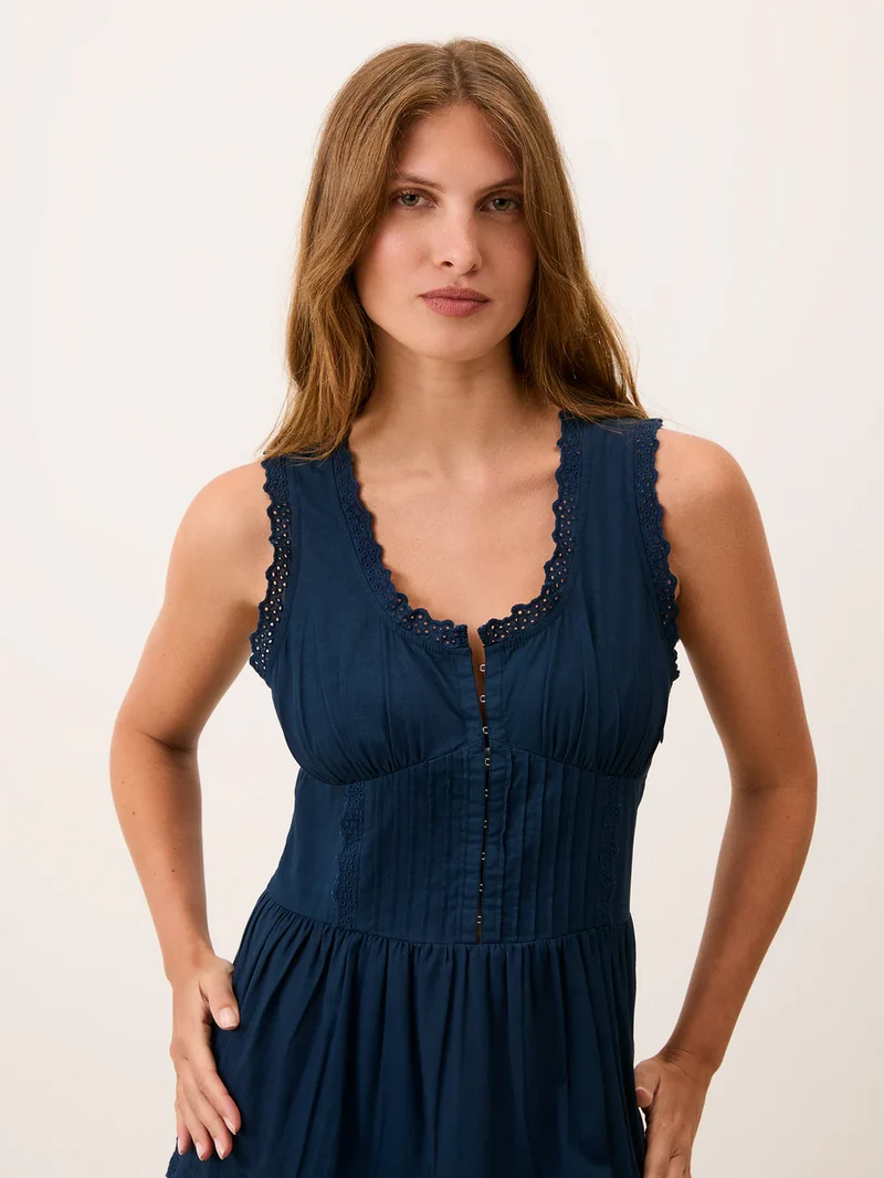 Rouje Robe Roselene Bleu Indigo