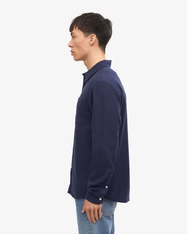 Colorful Standard Chemise Flannel Organic Navy blue