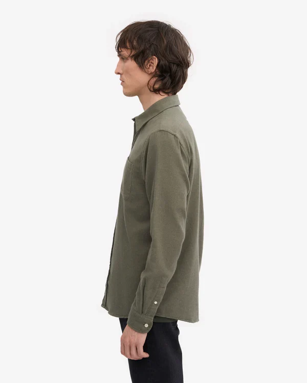 Colorful Standard Chemise Flannel Organic Dusty olive