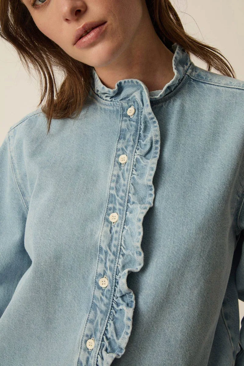 Des Petits Hauts Chemise Lassa Bleach