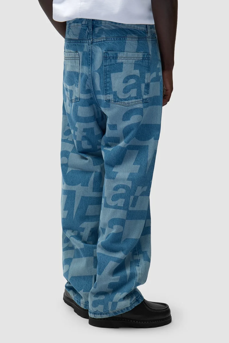 Arte Pantalon en Denim intégral Bleu