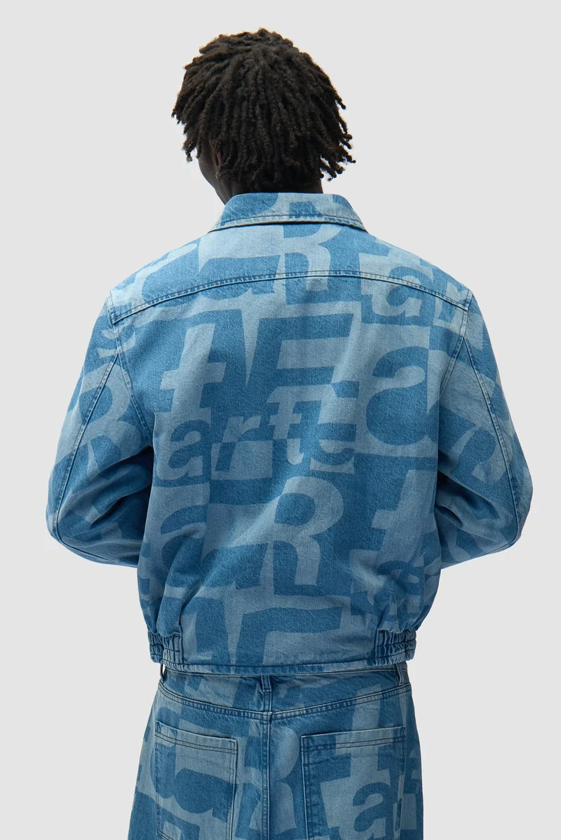 Arte Veste en Denim Intégral Bleu
