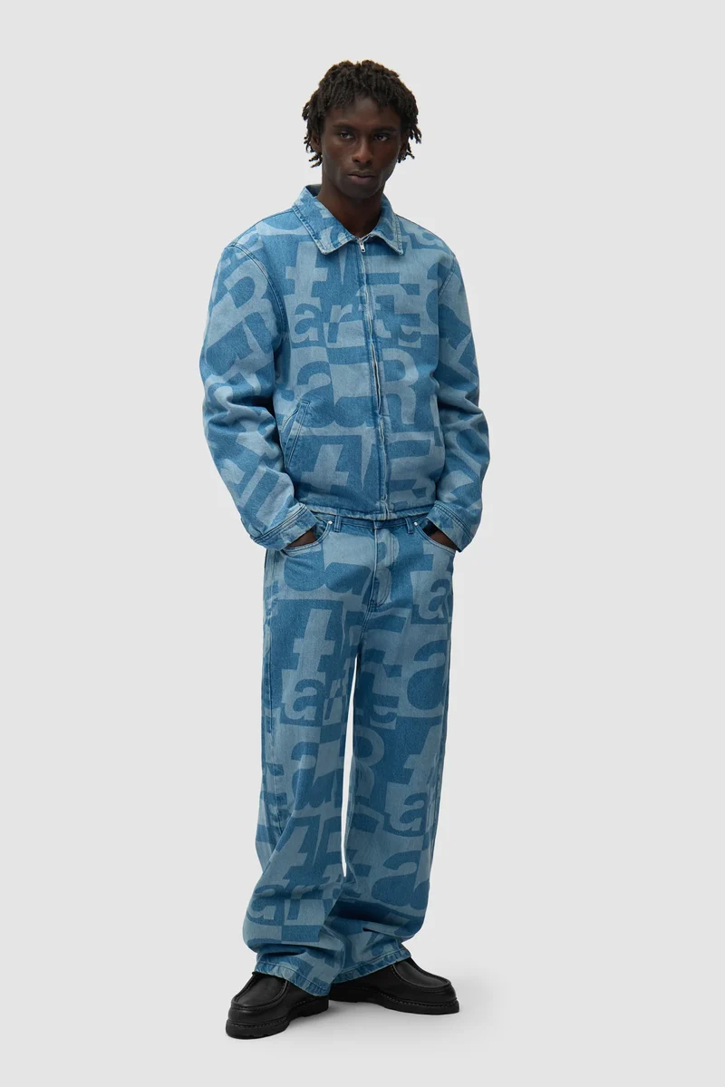 Arte Veste en Denim Intégral Bleu