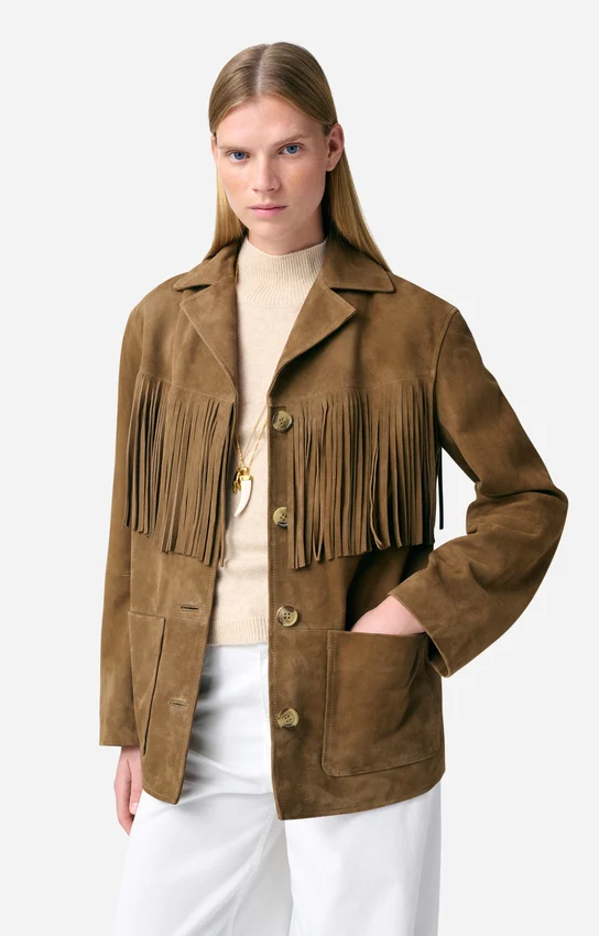 Vanessa bruno Veste Galen en Cuir Argile
