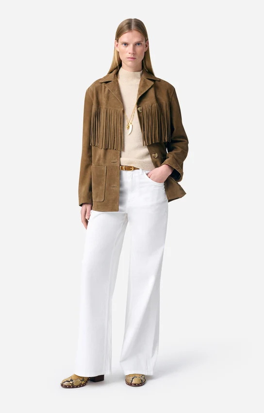 Vanessa bruno Veste Galen en Cuir Argile